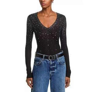 NEW GENERATION LOVE mirasol crystal sweater in black